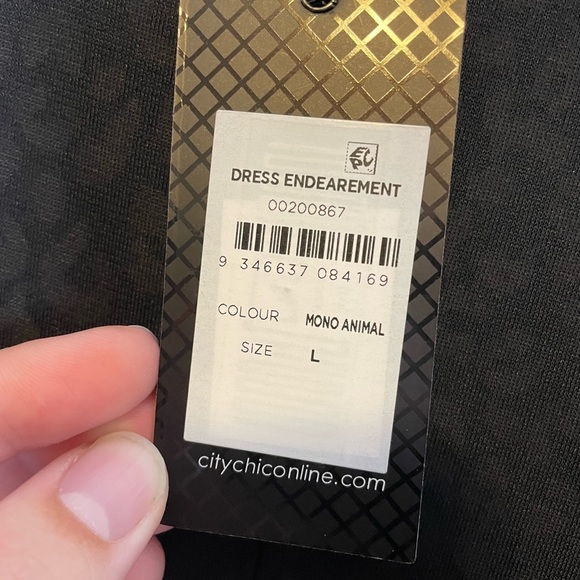 City Chic Plus Size Endearment Animal Print Dress - Picture 8 of 10